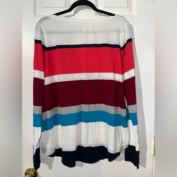 Crown & Ivy Multicolor Striped Blouse XXL - Picture 9 of 10